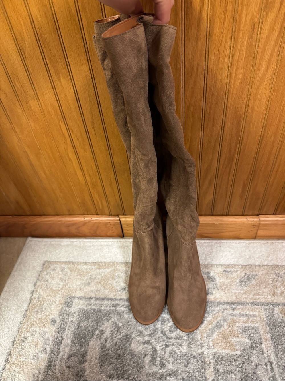 Mi.iM Over-the-Knee Suede Boots in Brown